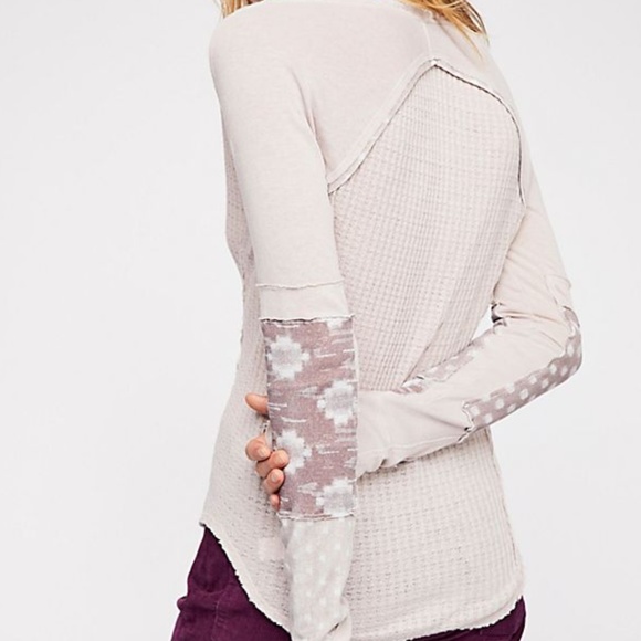 NWOT - Free People Greatest Patched Thermal Top - Picture 3 of 3